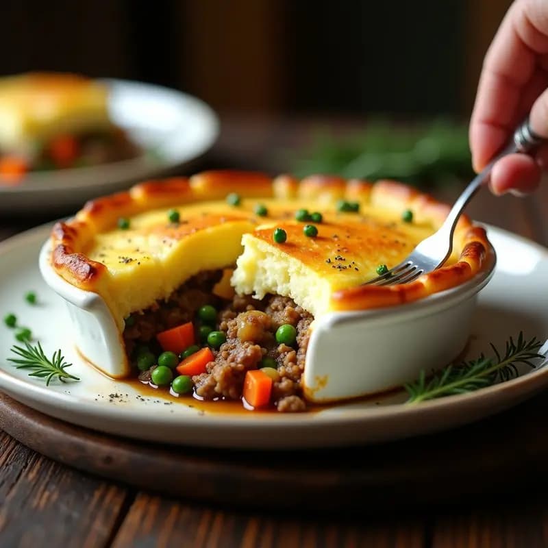 Pastel de Papa Irlandés con Carne de Cordero y Guisantes: Receta Tradicional Reconfortante