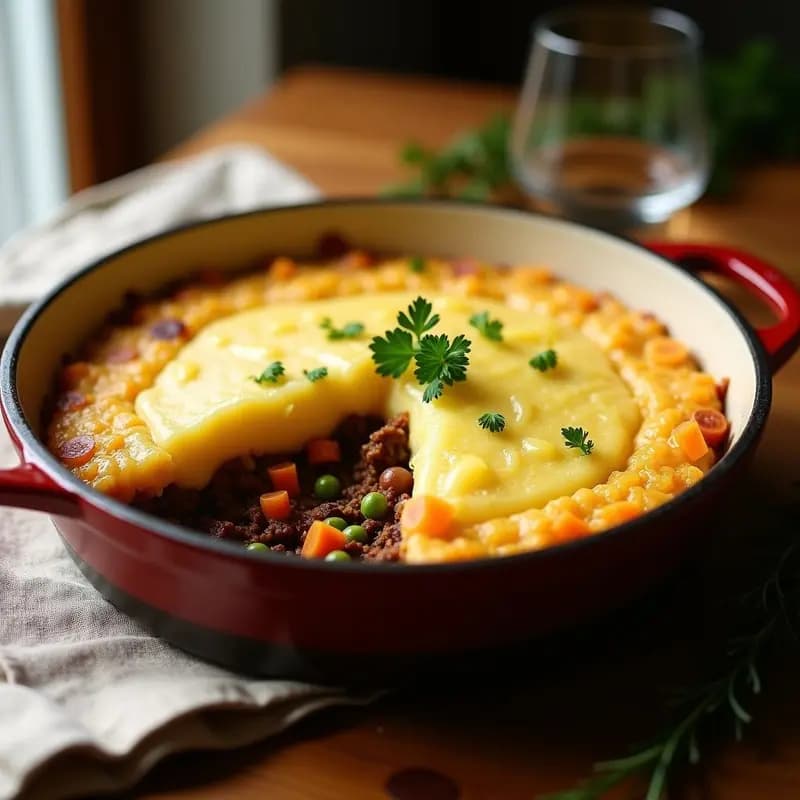 Pastel de Papa con Relleno de Jackfruit y Especias Jamaica: Versión Vegana del Shepherd’s Pie