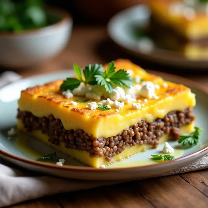Pastel de Papa Peruano con Relleno de Lentejas y Queso Fresco: Receta Sin Lactosa y Económica