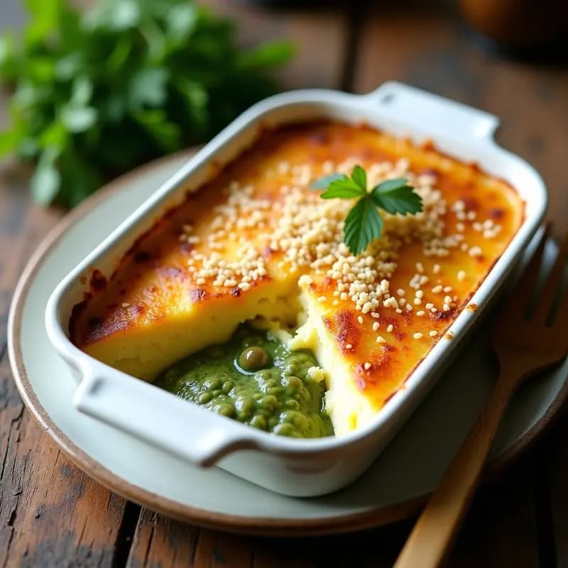 Pastel de Papa y Merluza con Salsa Verde: Receta Argentina Reconfortante