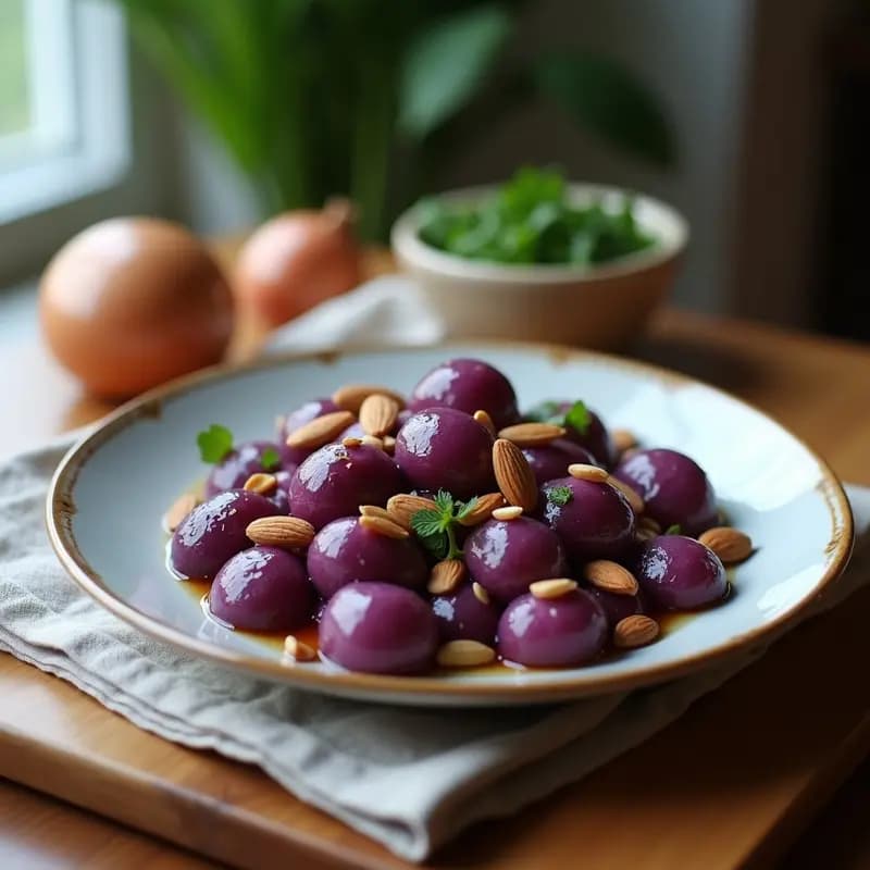 Pastel de Papa Morada y Queso de Almendras: Receta Argentina Vegana en Thermomix