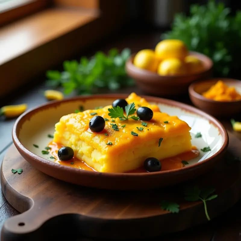 Pastel de Papa Peruano con Ají Amarillo y Aceitunas: Receta Sin Gluten y Alta en Fibra