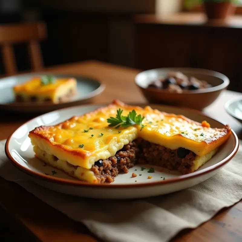 Pastel de Papa Peruano: Receta con Carne Molida y Queso en Capas al Horno