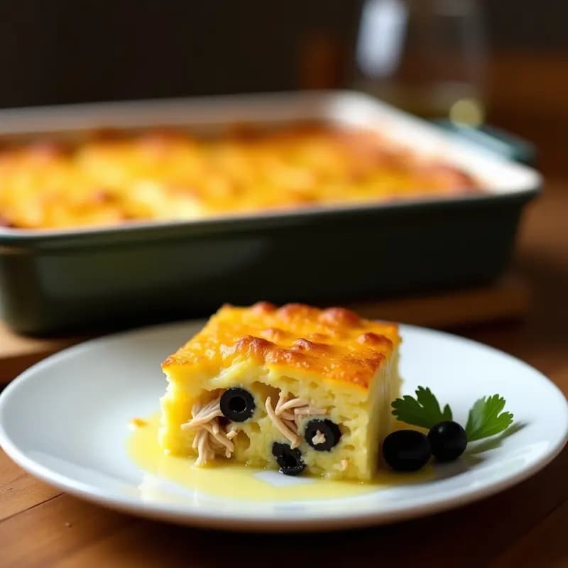 Pastel de Papa Peruano con Relleno de Pollo y Aceitunas: Receta en Olla Lenta y Esponjoso