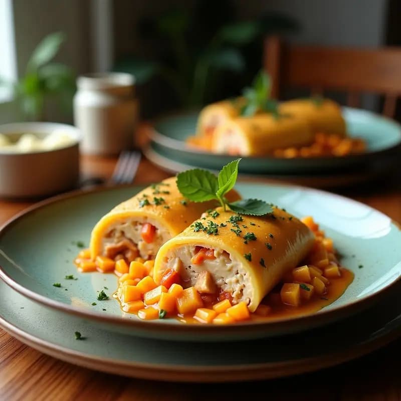 Pastel de Papa Peruano con Relleno de Pollo a la Brasa: Versión Keto Sin Papa