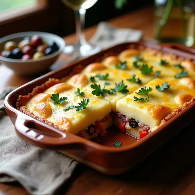 Pastel de Papa Portugués con Bacalhau Vegano: Receta Tradicional Sin Pescado ni Lácteos