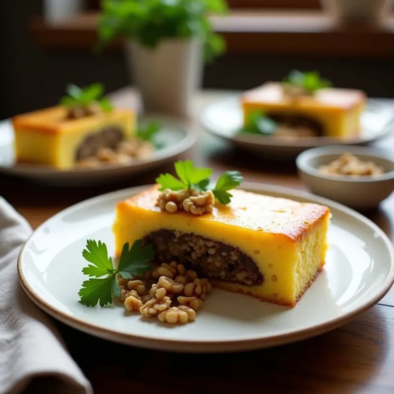 Pastel de Papa Peruano con Relleno de Quinoa y Champiñones: Receta Sin Gluten