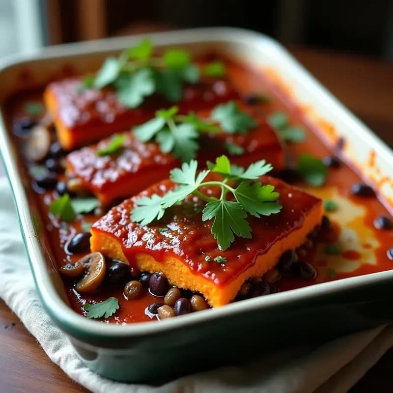 Pastel de Papa Sweet Potato con Salsa de Chipotle: Receta Mexicana Sin Lactosa