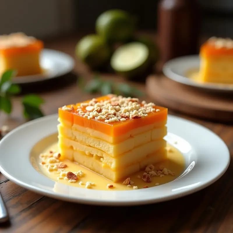 Pastel de PapaCola: Postre Colombiano de Guayaba y Queso en Capas