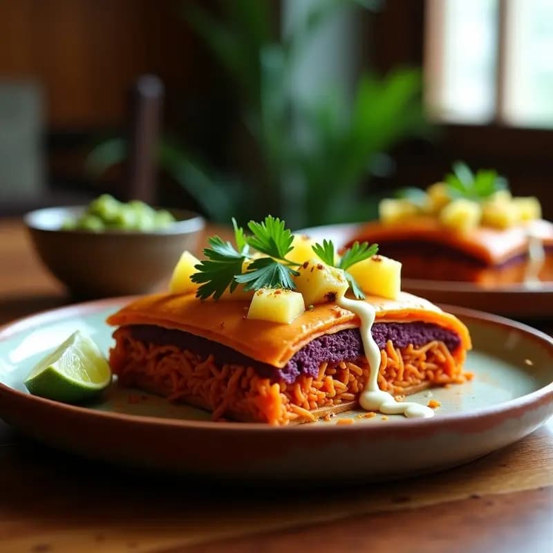 Pastel de Pastor Vegano con Jackfruit: Receta Mexicana Sin Carne en Olla Express