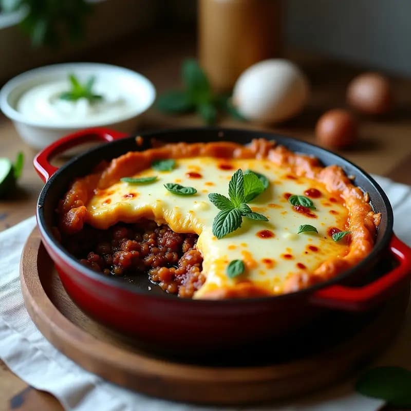 Pastel de Pastores Griego con Berenjena y Queso Feta: Receta Tradicional en unaolla