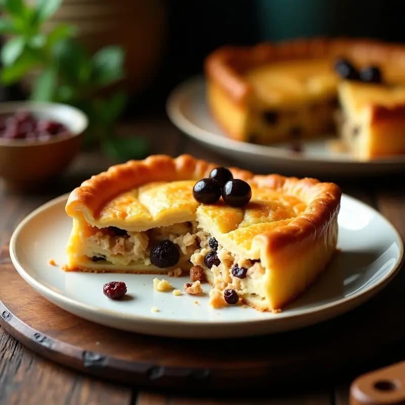Pastel de Pollo con Aceitunas y Pasas: Receta Cubana Reconfortante y Económica