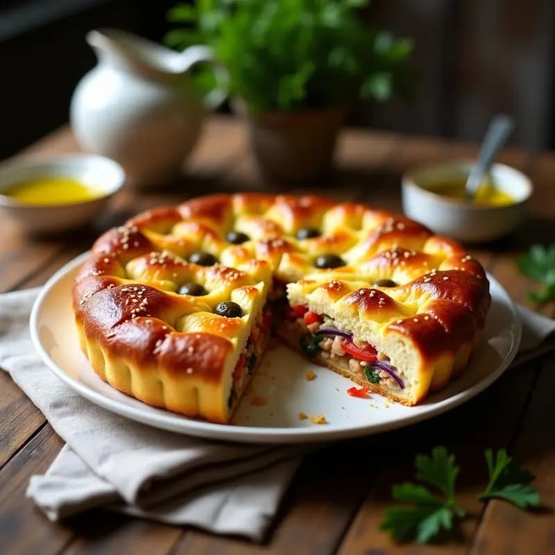 Pastel de Pollo Portugués con Masa Brioche: Receta Tradicional en Molde