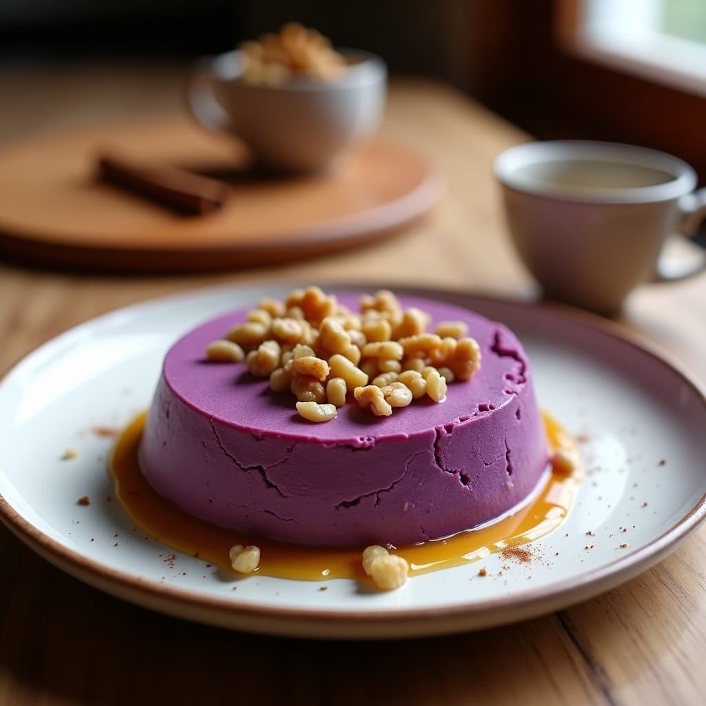 Pastel de Queso y Batata Morada: Postre Brasileño Sin Harina y Sin Azúcar