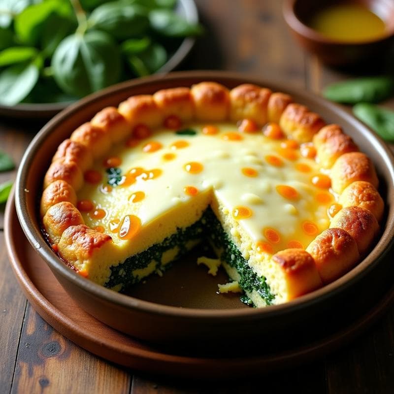 Pastel Salado de Yuca y Espinacas: Receta Brasileña Sin Gluten en Olla Express