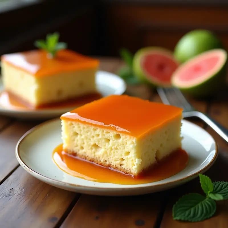 Pastel de Tres Leches con Cobertura de Mermelada de Guayaba: Postre Latino Ultra Esponjoso
