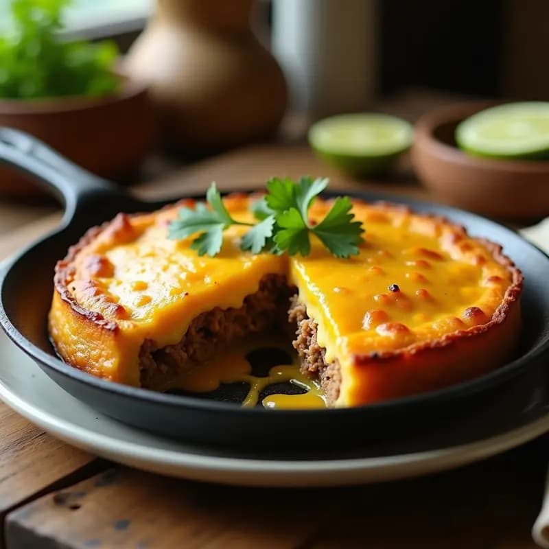 Pastel de Yuca con Carne de Res y Queso: Receta Dominicana en Sartén Antiadherente