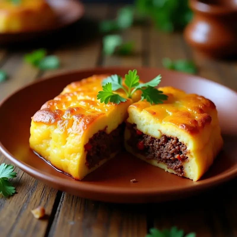 Pastel de Yuca y Carne Secada: Receta Venezolana Tradicional en Sartén