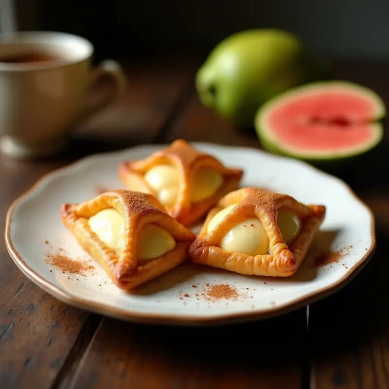 Pastelito de Guayaba y Queso Crema: Postre Cubano Sin Horno con Masa de Yuca
