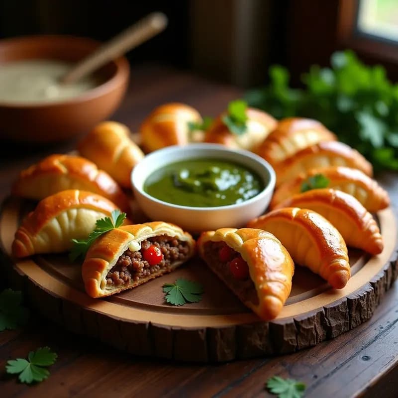 Pastelitos de Carne Mexicano con Masa de Hojaldre: Aperitivo Crujiente para Fiestas