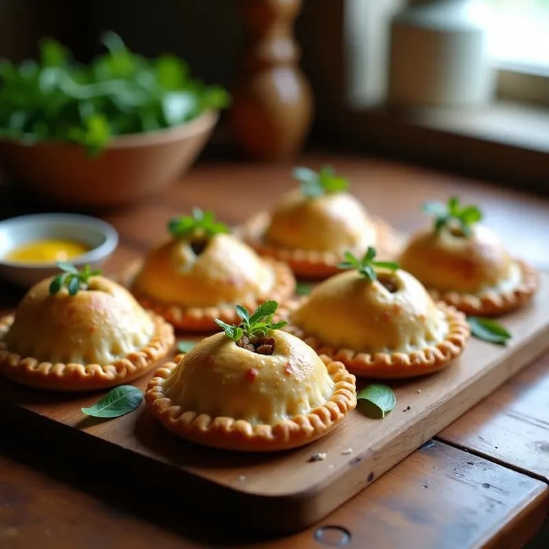 Pastiés de Carne y Queso Azul: Empanadas Inglesas de Cornwall