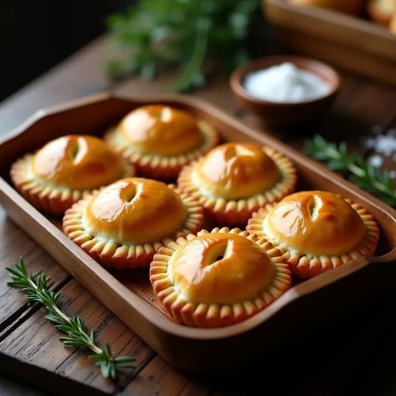 Pastiés de Carne y Sidra: Empanadas Cornuallesas Jugosas al Horno