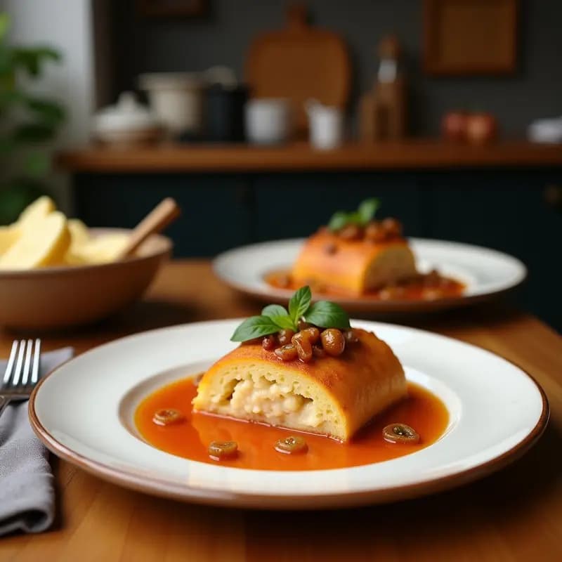 Pastilla de Pollo y Almendras con Canela: Receta Marocí Dulce en Capas