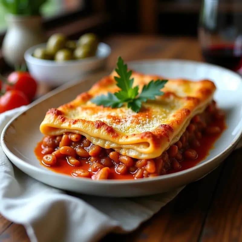 Pastitsio Griego con Pasta Integral y Salsa de Tomate Casera: Receta Sin Gluten Opcional