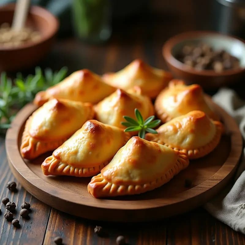 Pasztetówka Polaca de Carne y Champiñones: Empanadas al Horno con Toque Europe
