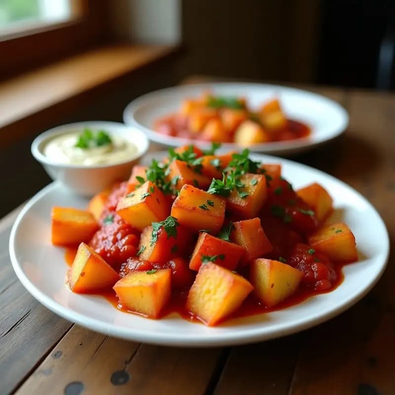 Patatas a la Brava con Salsa Picante Casera: Tapa Española para Compartir