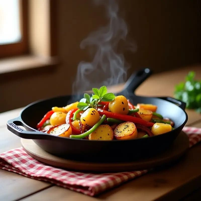 Patatas a lo Pobre con Pimientos y Cebolla: Acompañamiento Tradicional Andújar