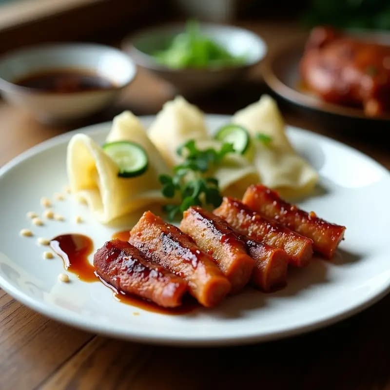 Pato Pekín Crujiente con Panqueques de Harina de Arroz: Receta China Sin Gluten