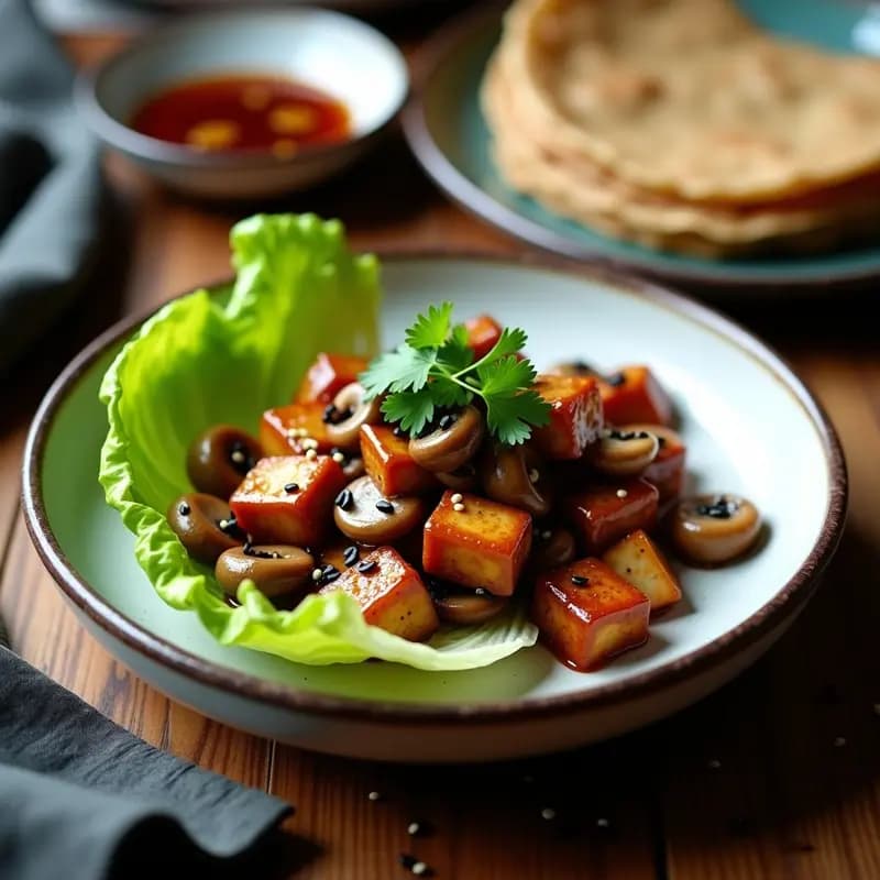Beijing Kaoya: Pato Pekín Vegano con Salsa Hoisin de Hongos Shiitake