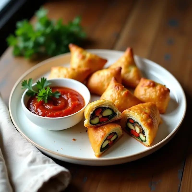 Pauchas de Verduras con Salsa de Tomate Casera: Receta Andaluza LIGHT en Airfryer
