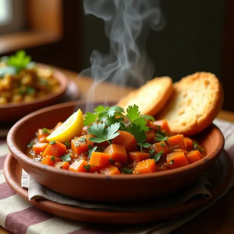 Pav Bhaji Indio con Pan de Boniato: Receta Vegana y Sin Lácteos en 30 Minutos