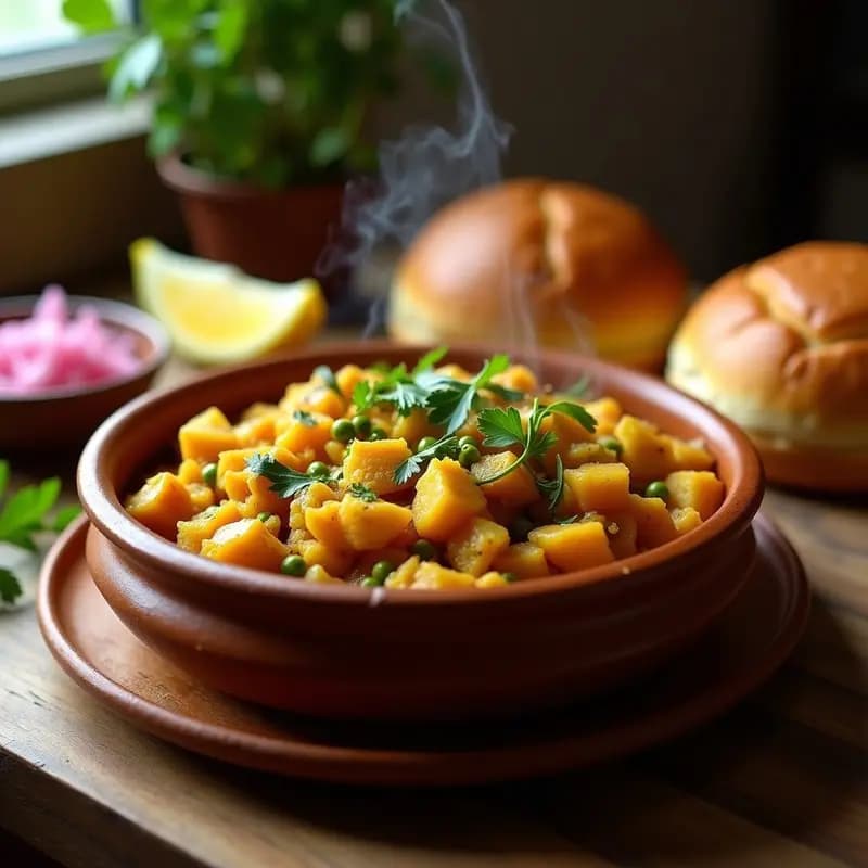 Pav Bhaji India con Pan de Hamburguesa: Receta Vegetariana Rápida y Económica