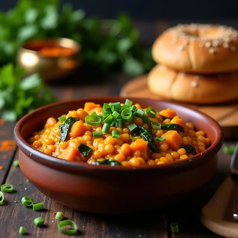 Pav Bhaji con Pan de Brioche Integral: Receta Callejera India Vegana y Reconfortante