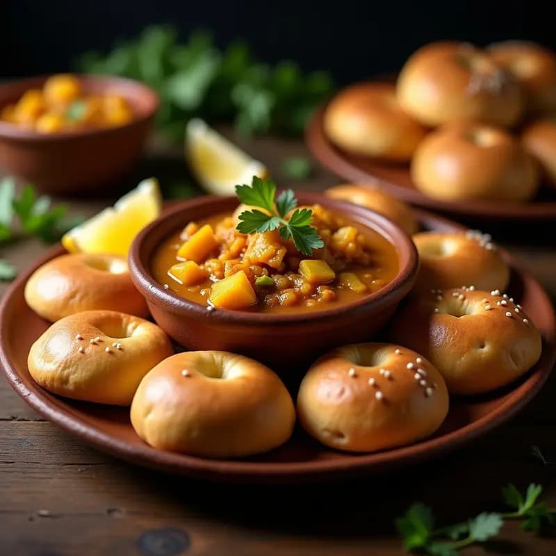 Pav Bhaji Indio con Pan de Kolapuri: Receta Vegetariana y Picante en Olla Express