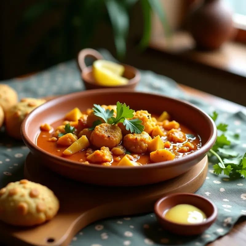 Pav Bhaji Indio con Panecillos de Calabacín: Receta de Bombay Sin Gluten y Picante