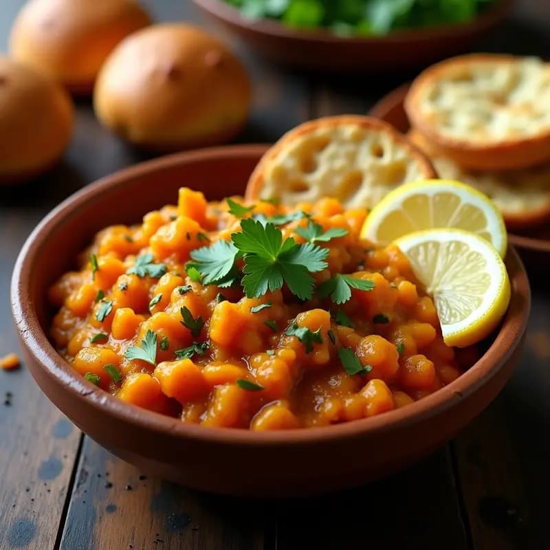 Pav Bhaji: Receta India de Pan y Verduras en 20 Minutos con Especias Picantes