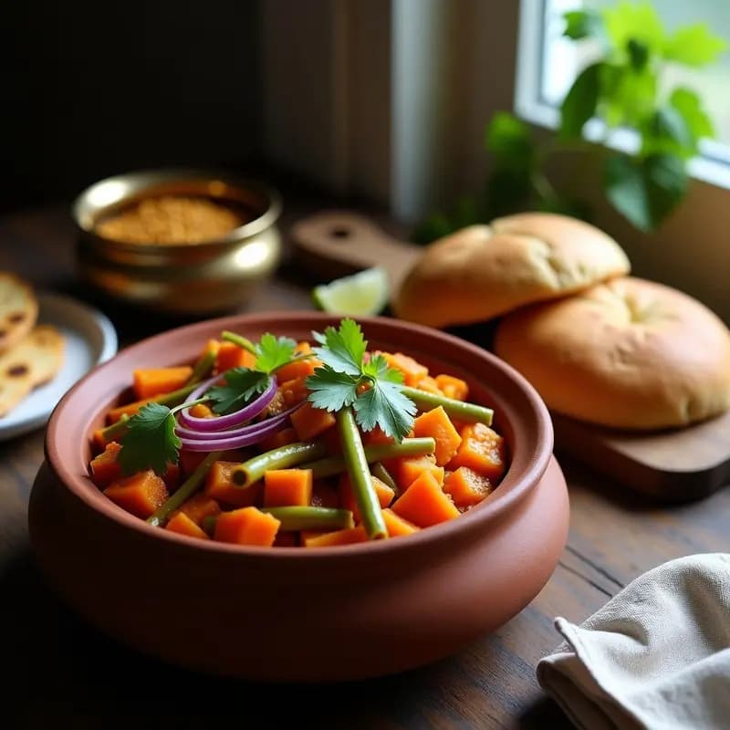 Pav Bhaji: Receta India de Vegetales Machacados con Panecillo al Ajwain