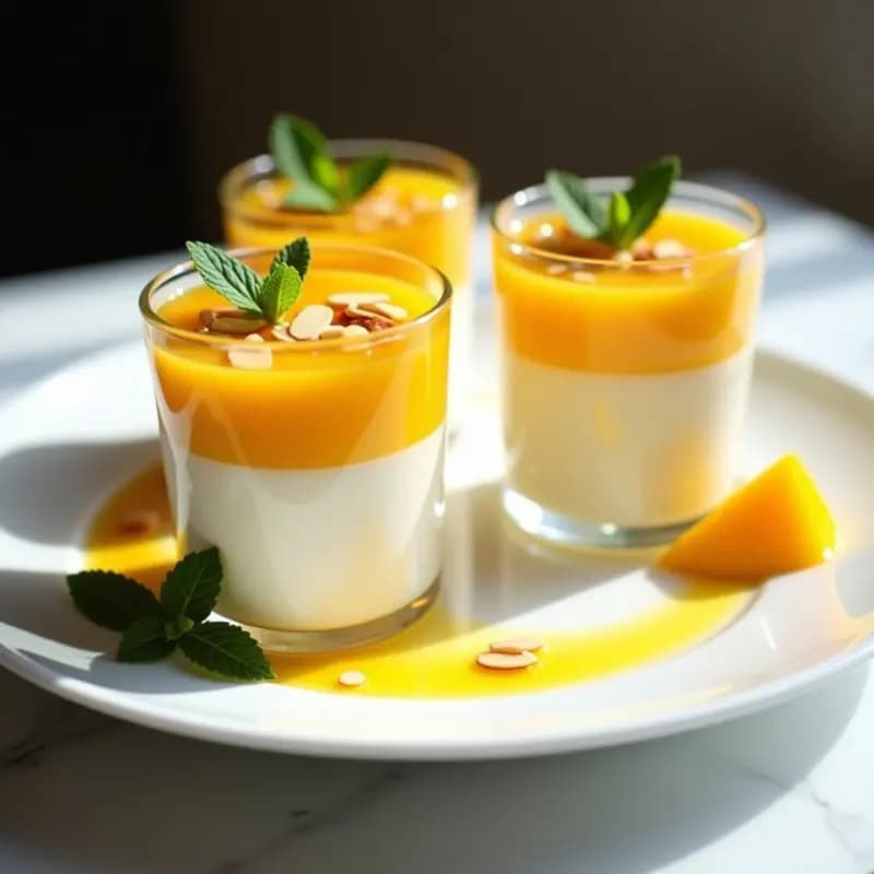 Pavarotti de Mango y Maracuyá: Postre Italiano Fresco Sin Horno