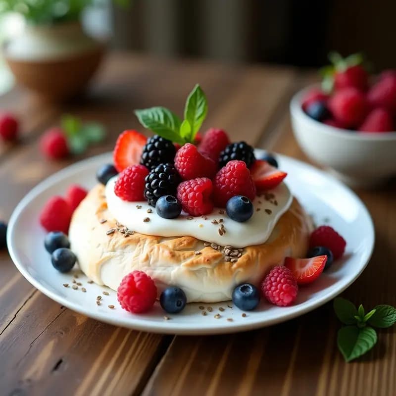 Pavlova de Frutos Rojos y Merengue de Aquafaba: Postre Austrialiano Sin Lactosa