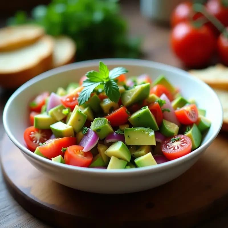 Pebre Chileno con Aguacate y Pimiento de Piquín: Receta Vegana y Sin Aceite