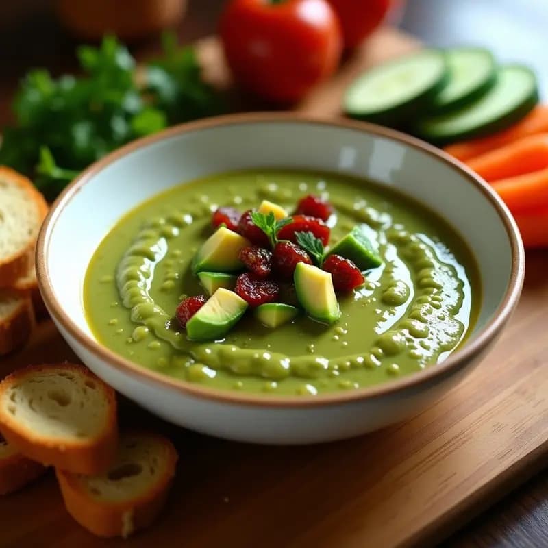 Pebre Chileno con Palta y Tomates Secos: Salsa Picante Vegana para Any Thing