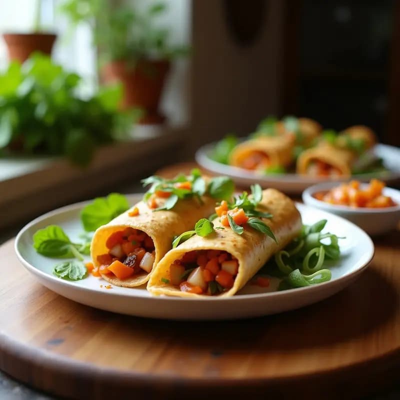 Pekín Duck Wraps con Hojas de Lechuga y Salsa Hoisin: Receta China Ligera y Sabrosa