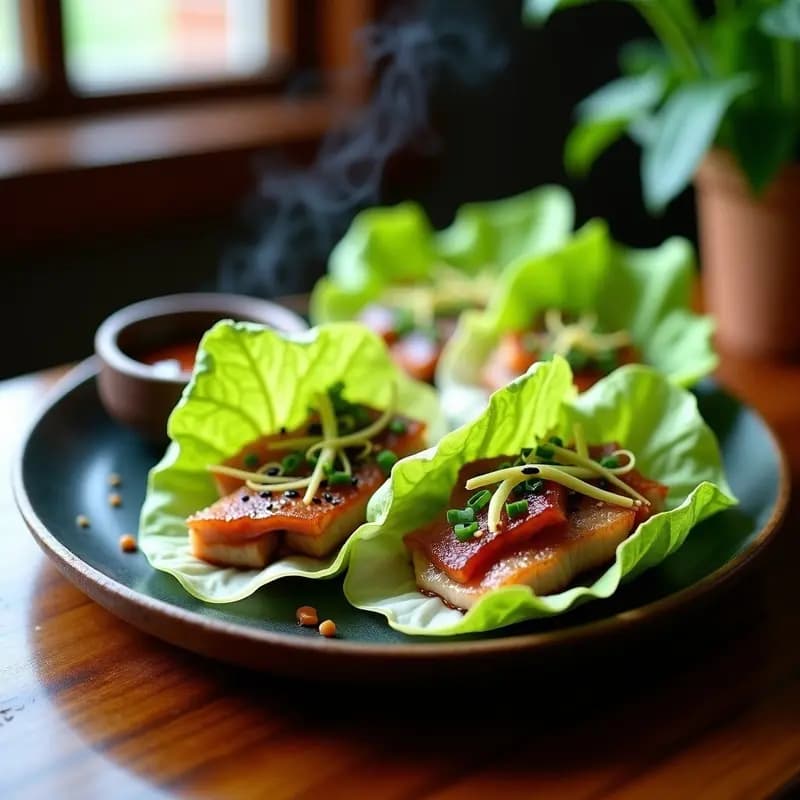 Pekín Duck Wraps con Salsa Hoisin y Pepino: Entrante Chino Crujiente y Dulce-Salado