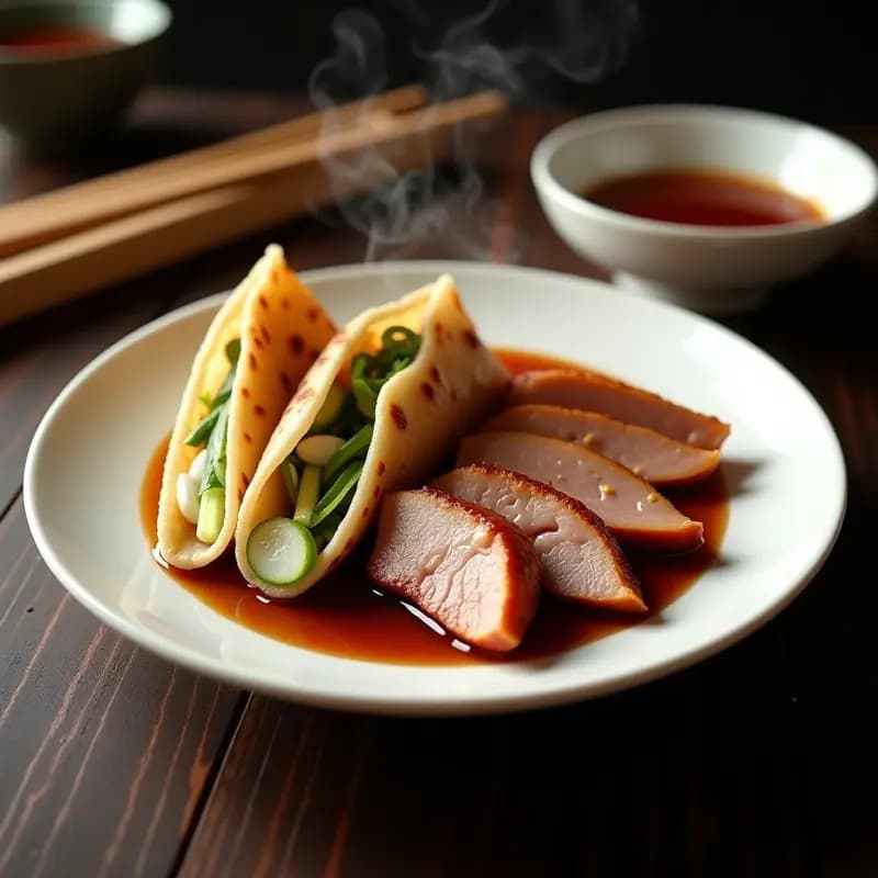 Peking Duck con Panqueques de Trigo Sarraceno: Receta China Tradicional Sin Gluten