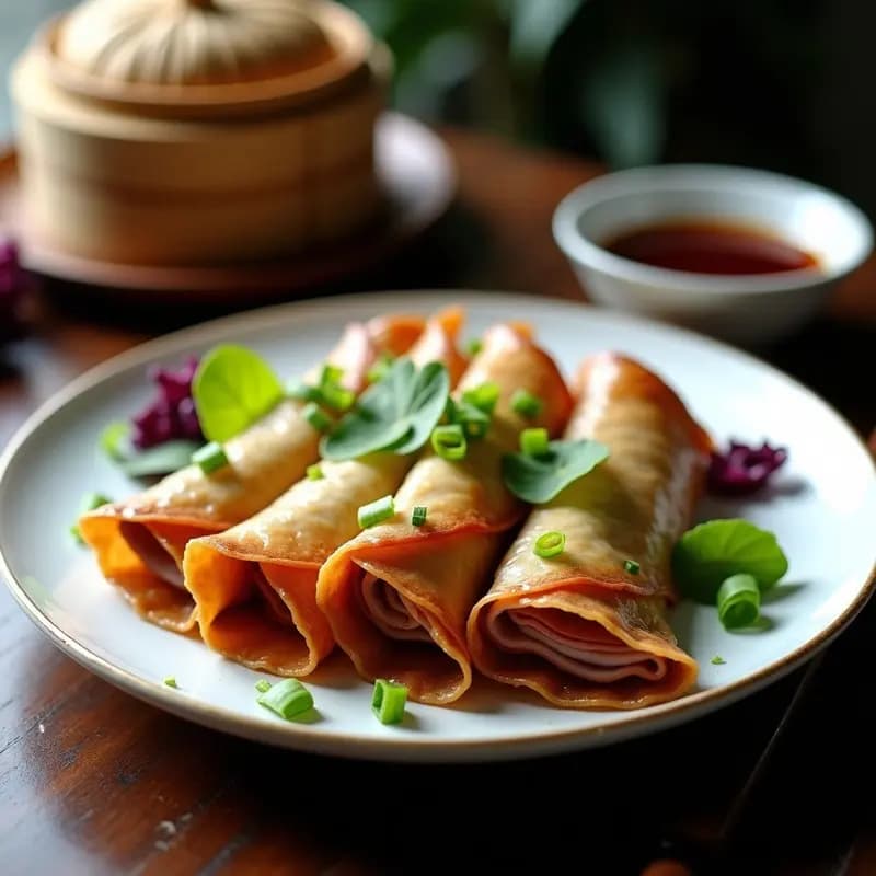 Peking Duck de Pato Ahumado con Crepes de Coliflor: Versión Low Carb del Clásico Chino