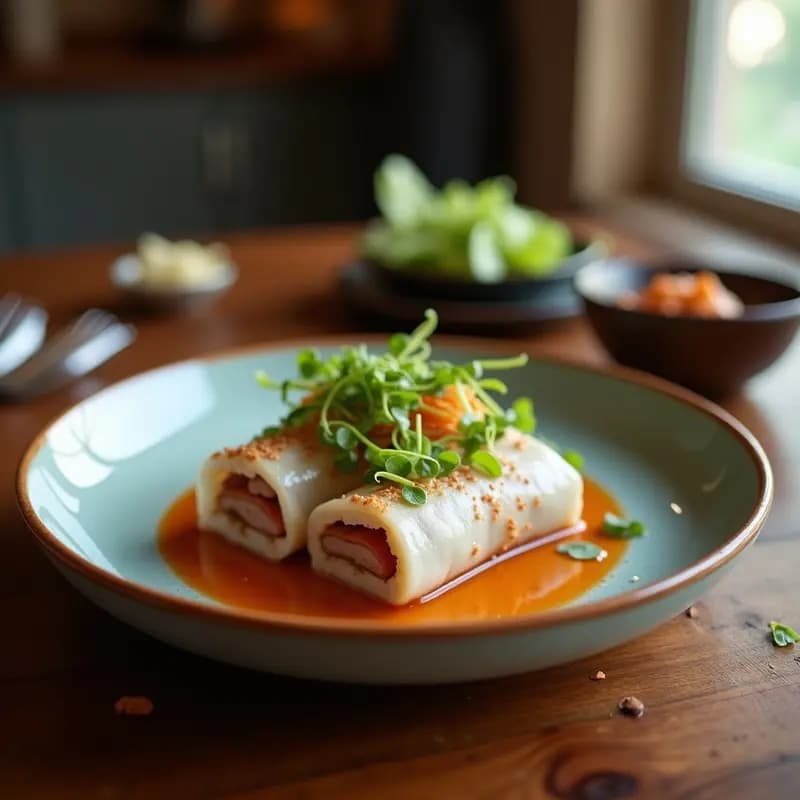 Peking Duck Rolls con Hoisin y Pepino: Entrante Chino Crujiente y Dulce en Airfryer